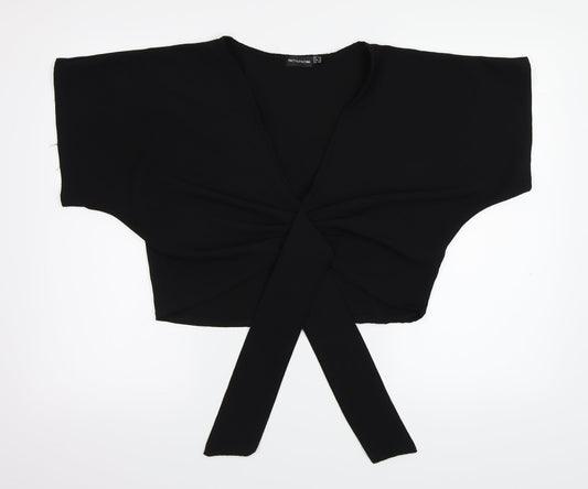 PRETTYLITTLETHING Womens Black   Basic Blouse Size 12