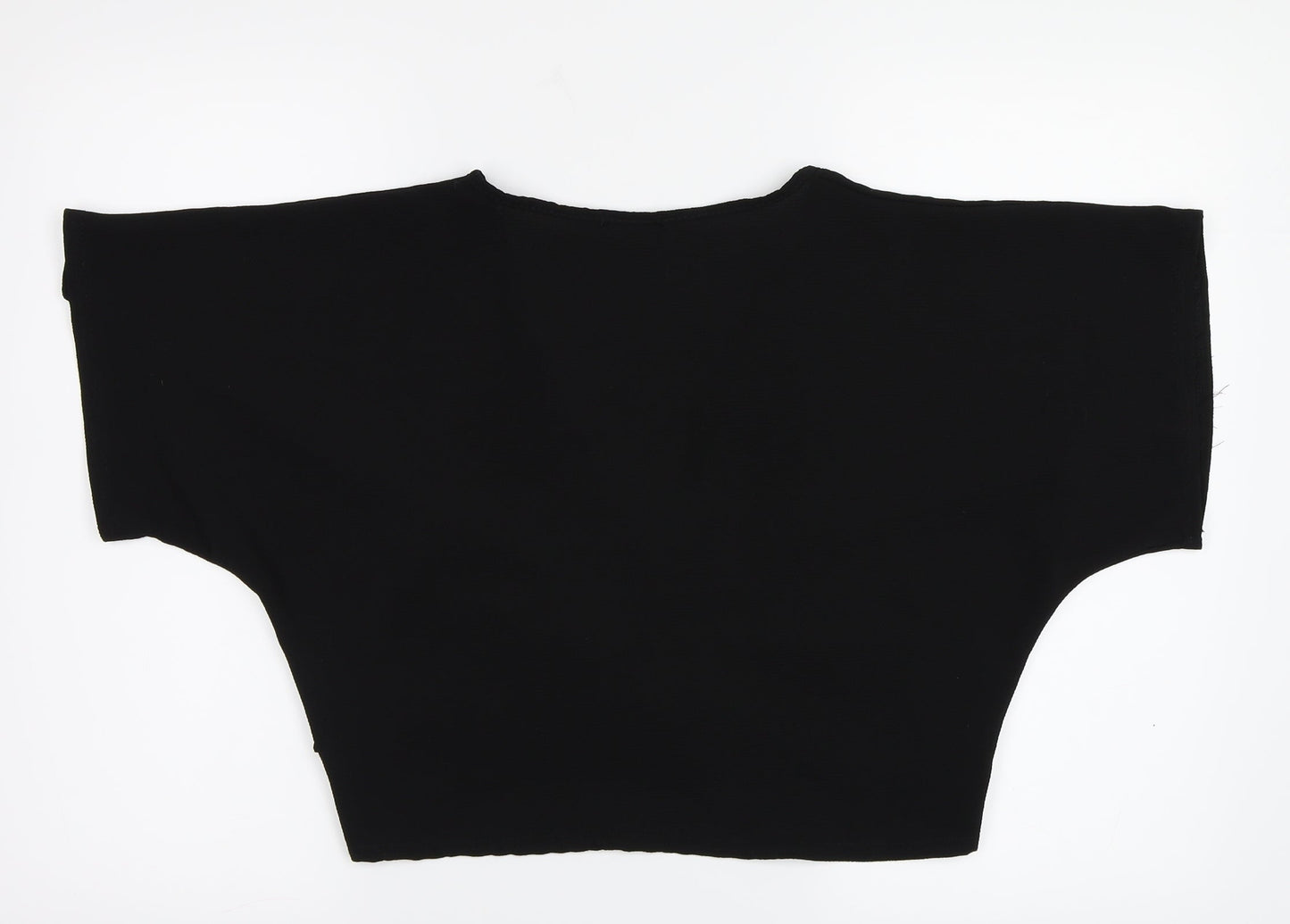 PRETTYLITTLETHING Womens Black   Basic Blouse Size 12