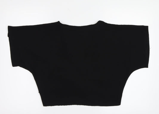 PRETTYLITTLETHING Womens Black   Basic Blouse Size 12