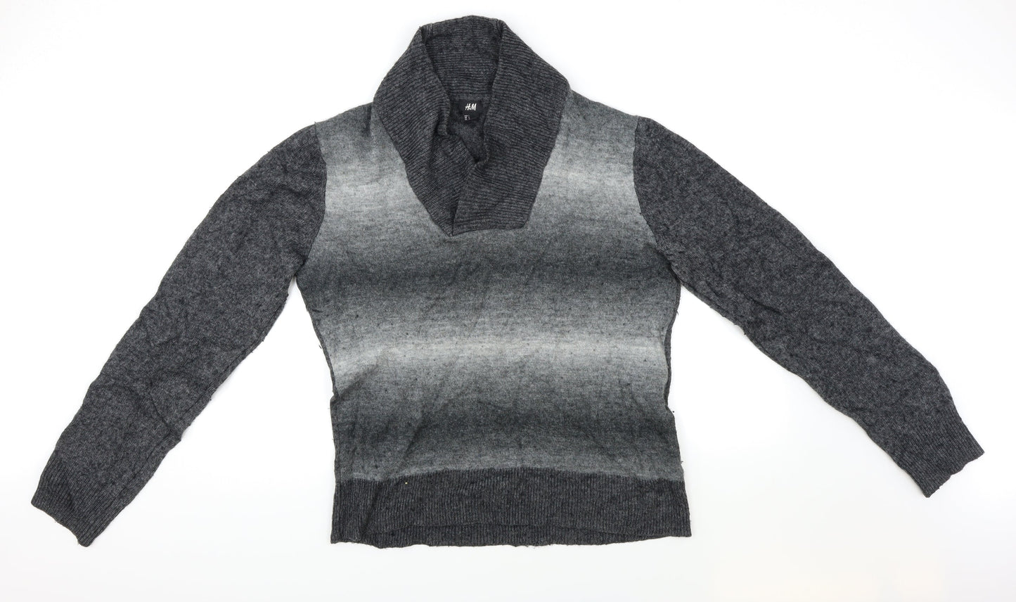 H&M Mens Grey   Pullover Jumper Size L