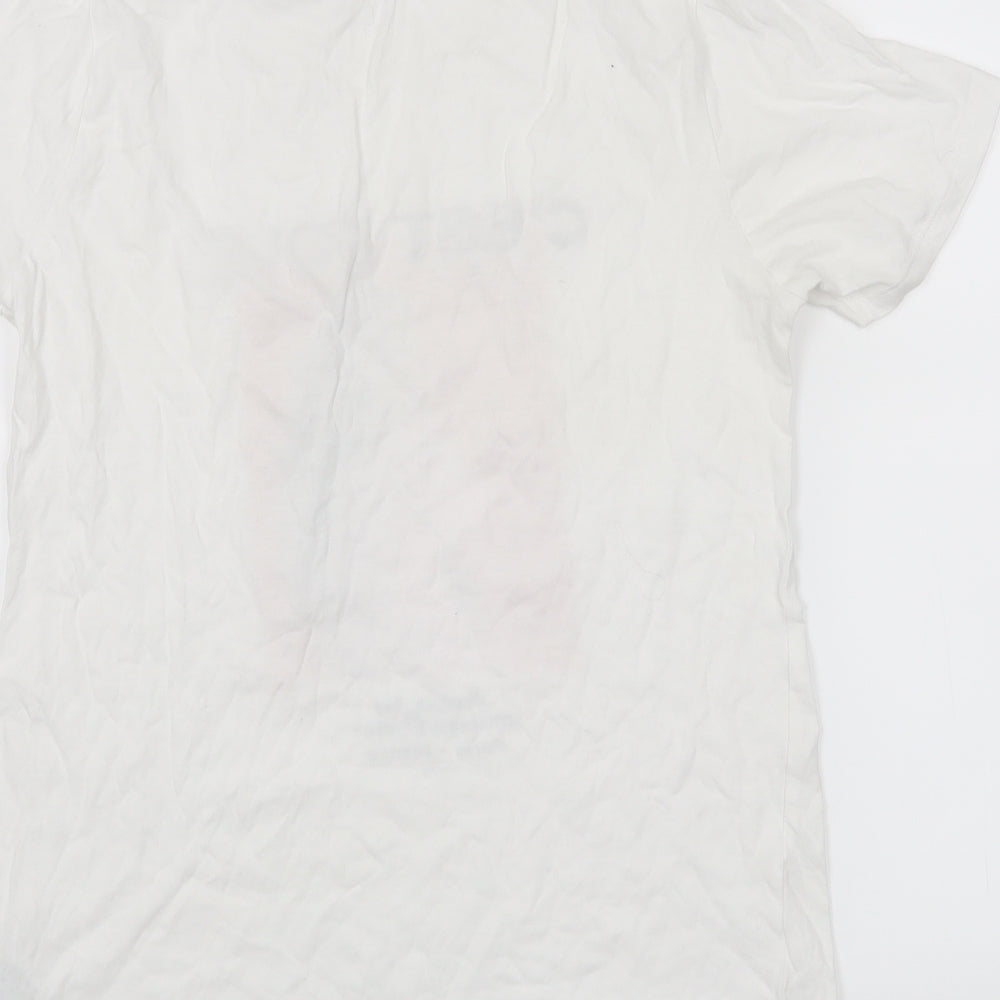 New Look Womens White   Basic T-Shirt Size 8  - c'est tout