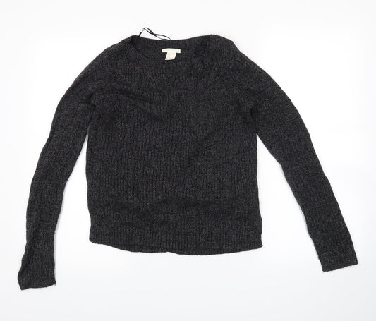 H&M Womens Grey   Pullover Jumper Size XS