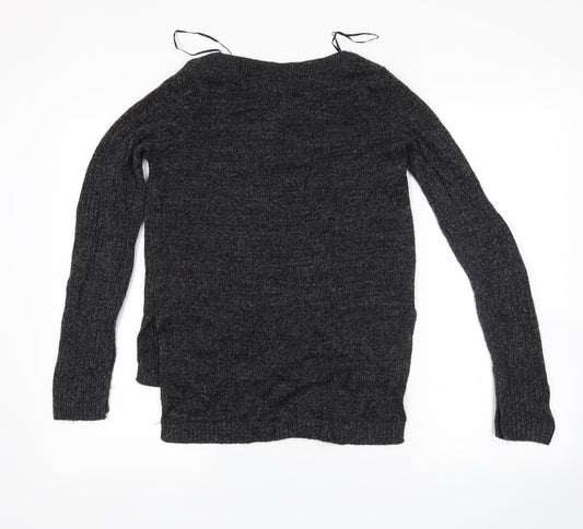 H&M Womens Grey   Pullover Jumper Size XS