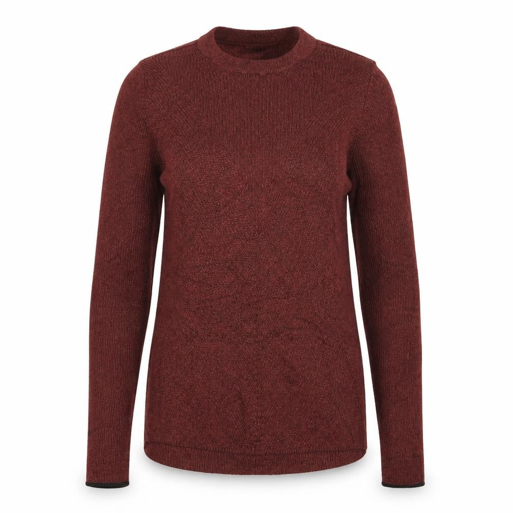 Front view of Topshop women’s brown jumper, size UK 8