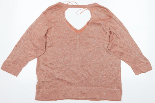 M&S Womens Pink   Basic Blouse Size 14