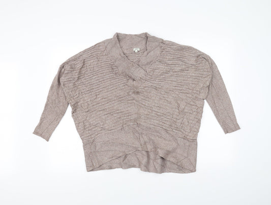 River Island Womens Brown  Knit Pullover Jumper Size XS