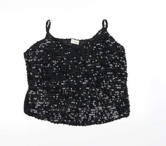 essence Womens Black   Basic Blouse Size 16