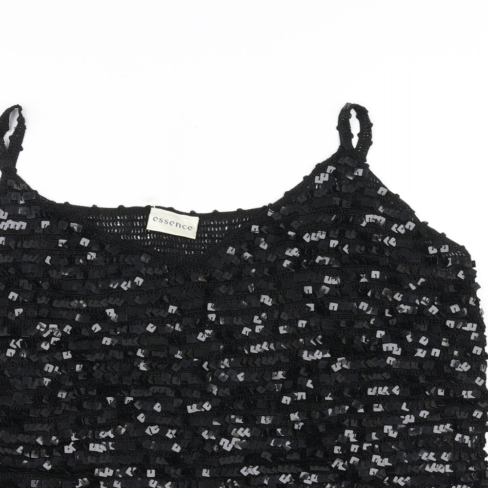 essence Womens Black   Basic Blouse Size 16