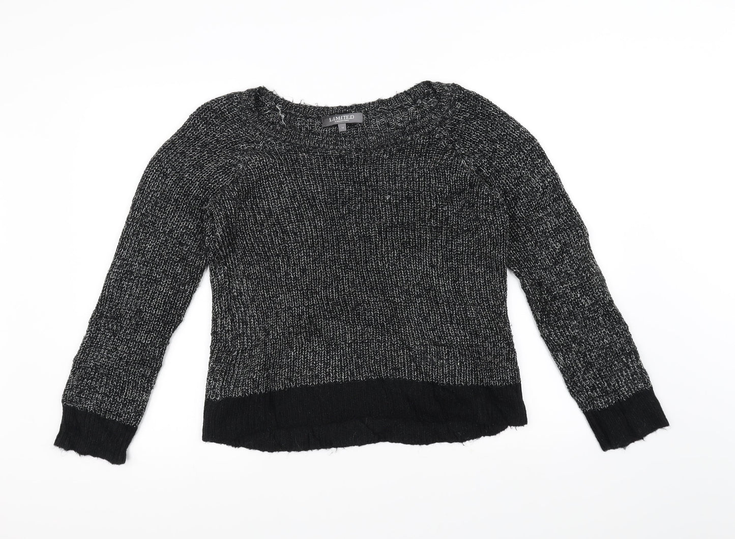 limited Womens Black  Knit Pullover Jumper Size 14