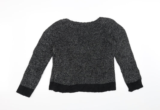 limited Womens Black  Knit Pullover Jumper Size 14