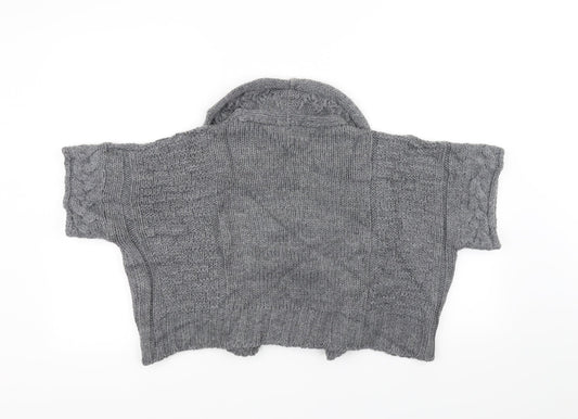 Marks and Spencer Womens Grey  Knit Cardigan Jumper Size 12