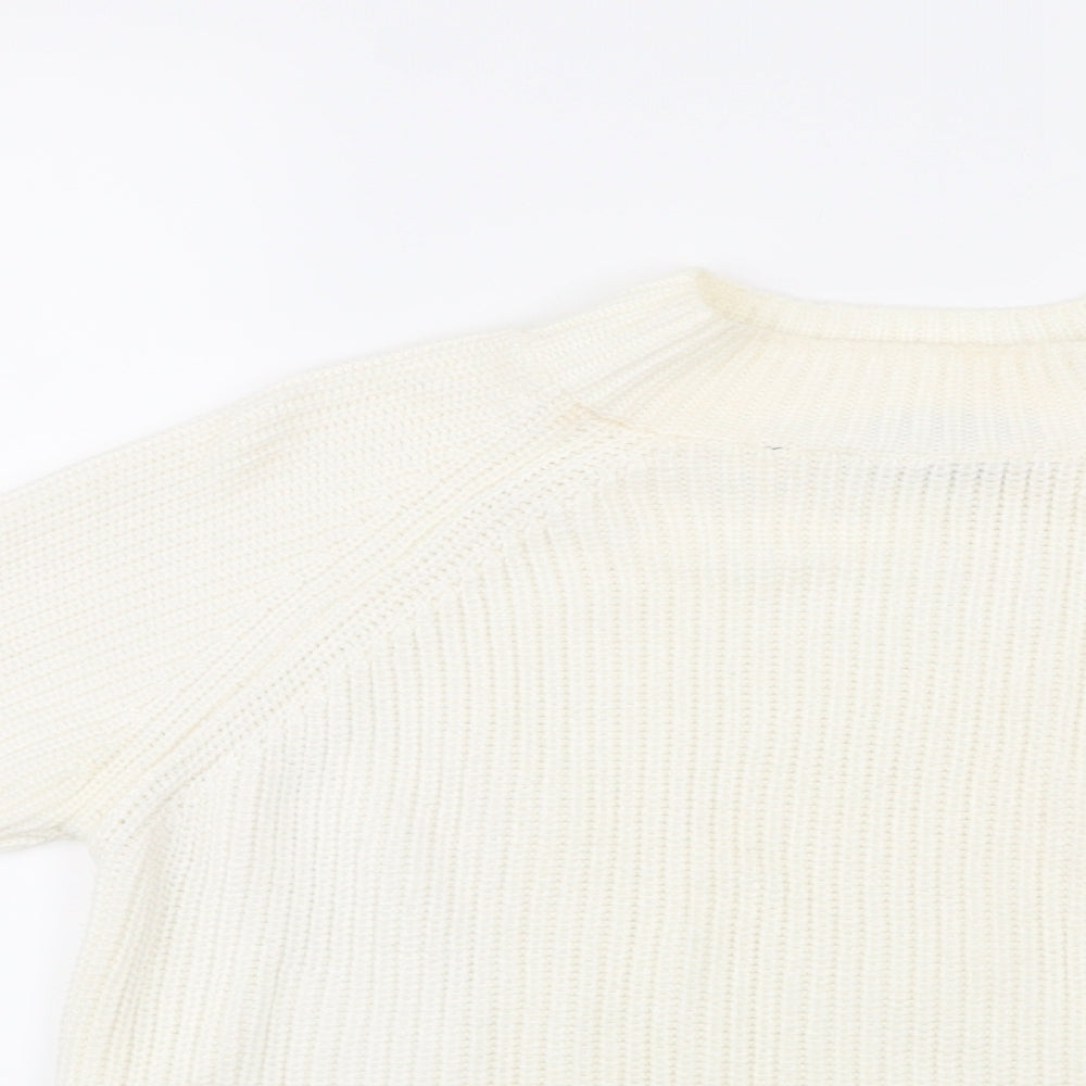 Top Shop Womens White   Pullover Jumper Size 12