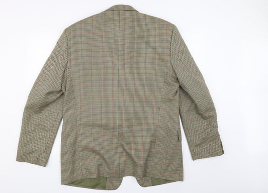 Avenue Mens White Check  Jacket Suit Jacket