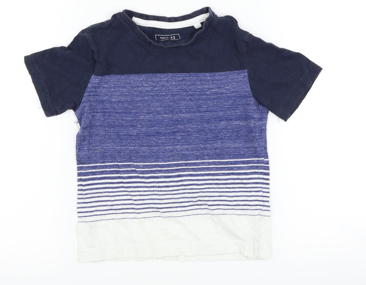 NEXT Boys Blue Striped  Basic T-Shirt Size 3 Years