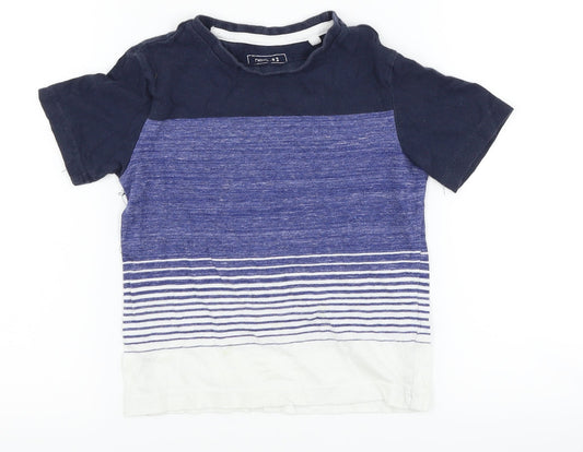 NEXT Boys Blue Striped  Basic T-Shirt Size 3 Years