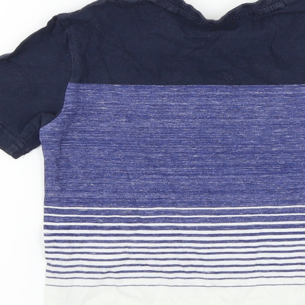 NEXT Boys Blue Striped  Basic T-Shirt Size 3 Years