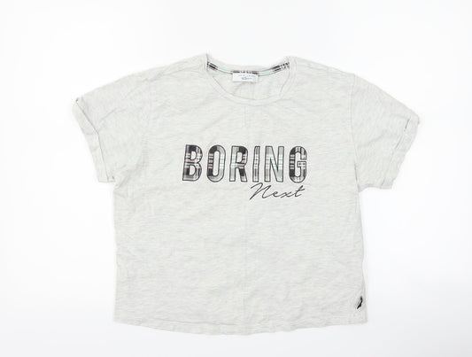 New Look Girls Grey   Top Pyjama Top Size L  - boring next