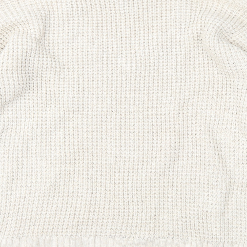 New Look Womens Beige  Knit Pullover Jumper Size S