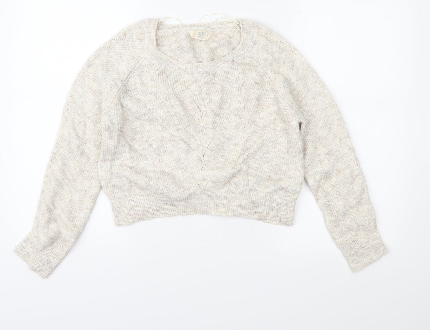 Kaisley Womens Beige  Knit Pullover Jumper Size S