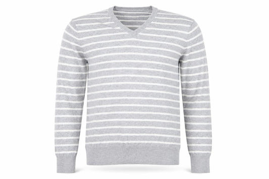 Gap Mens Grey Striped Knit Pullover Jumper Size XS