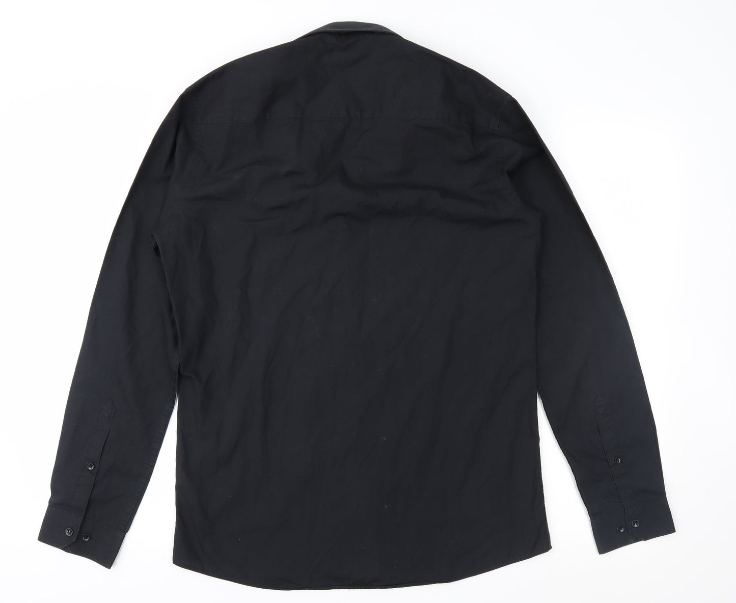 Cedar Wood State Mens Black    Button-Up Size 15