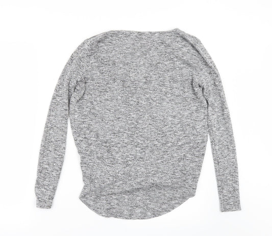 River Island Womens Grey   Basic T-Shirt Size 8