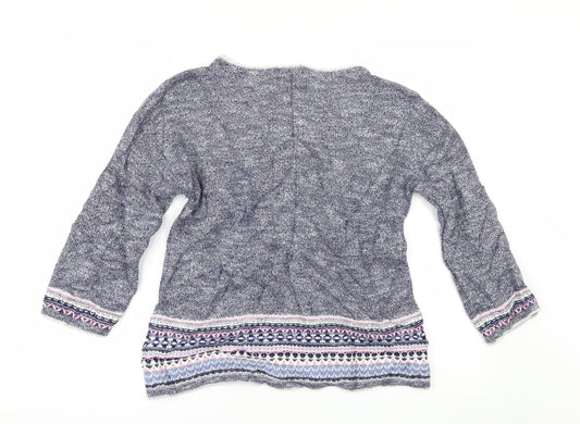 Per Una Womens Blue   Pullover Jumper Size 4
