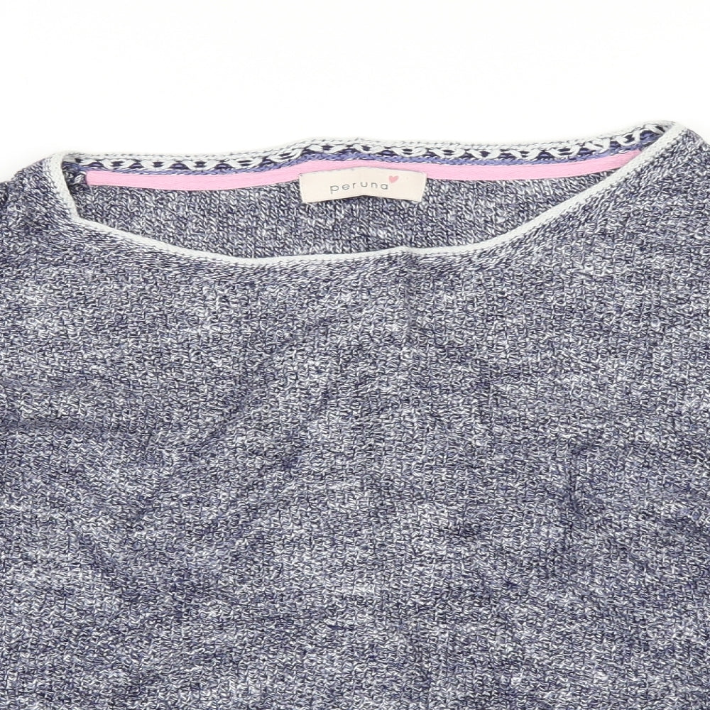 Per Una Womens Blue   Pullover Jumper Size 4