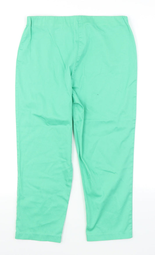 Simply Stockshop Womens Green   Capri Trousers Size 10 L20 in