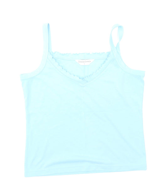 Donna Lewis Womens Blue   Camisole T-Shirt Size L
