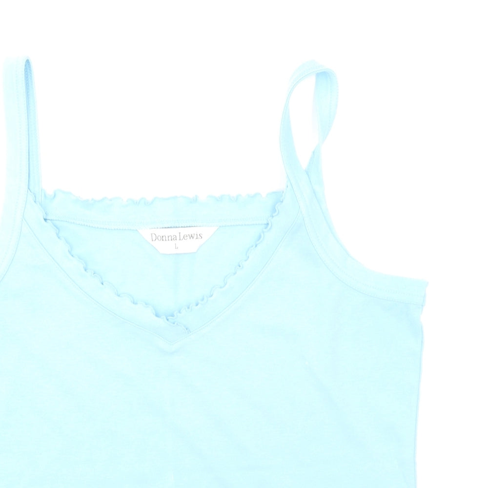 Donna Lewis Womens Blue   Camisole T-Shirt Size L