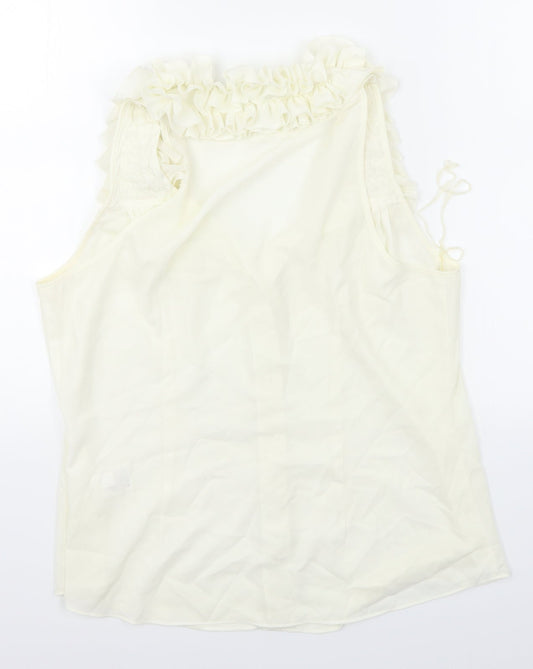 Spense Womens White   Basic Blouse Size L