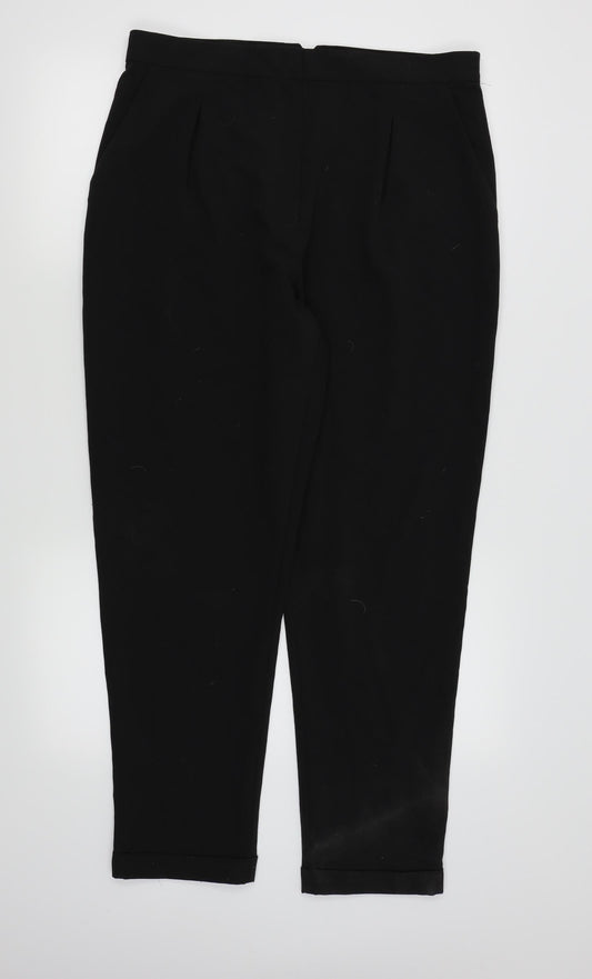 Preworn Womens Black   Trousers  Size 16 L26 in