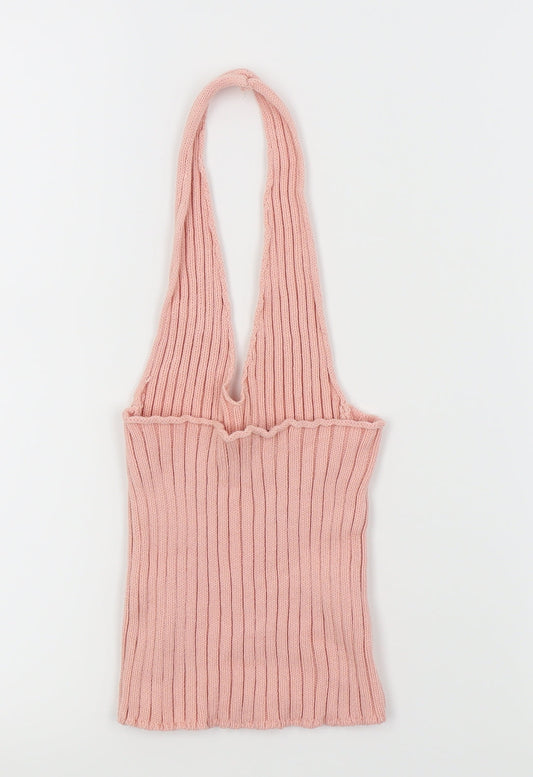 8 birdies Womens Pink   Cropped Tank Size S
