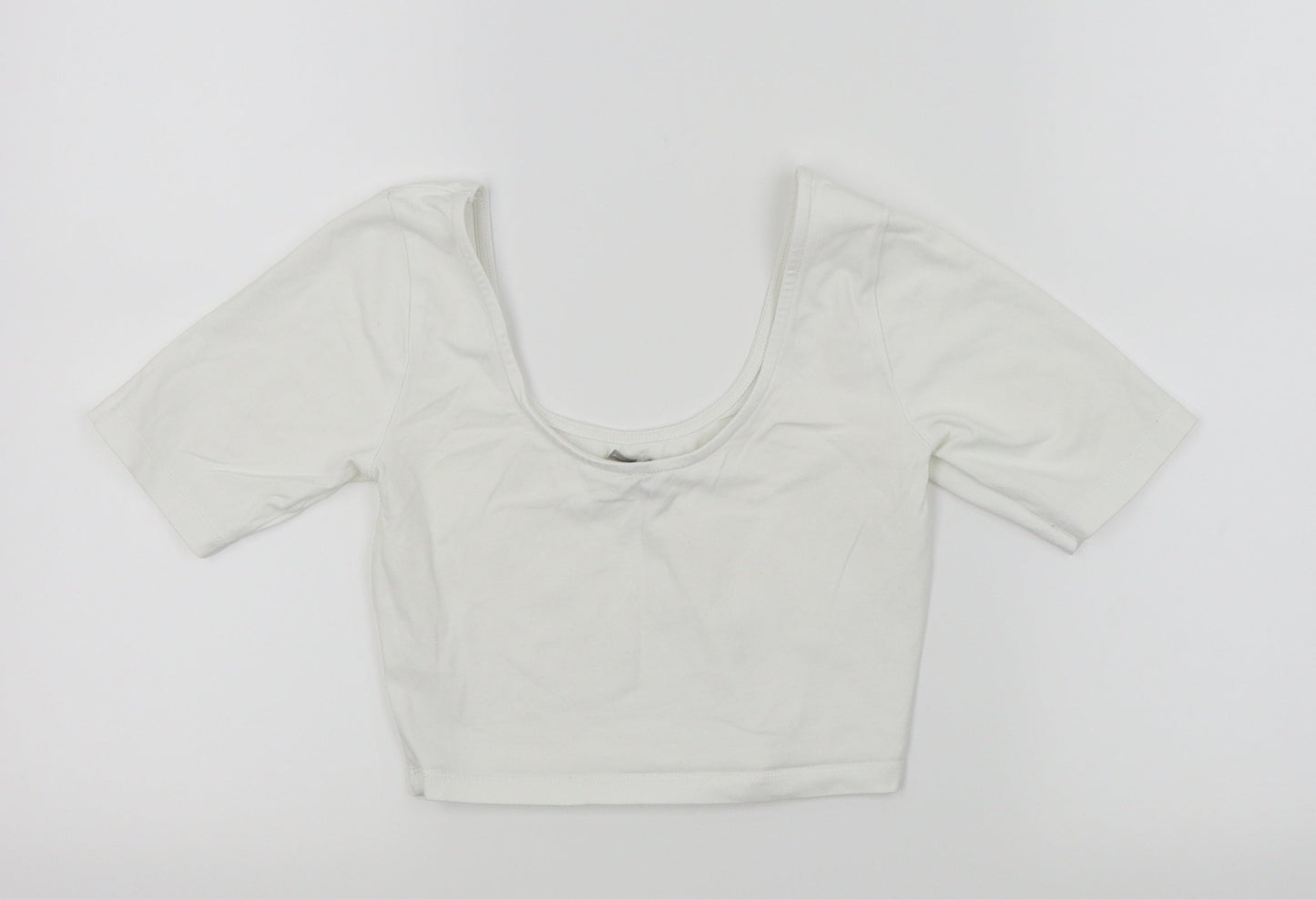 ASOS Womens White   Cropped T-Shirt Size 4
