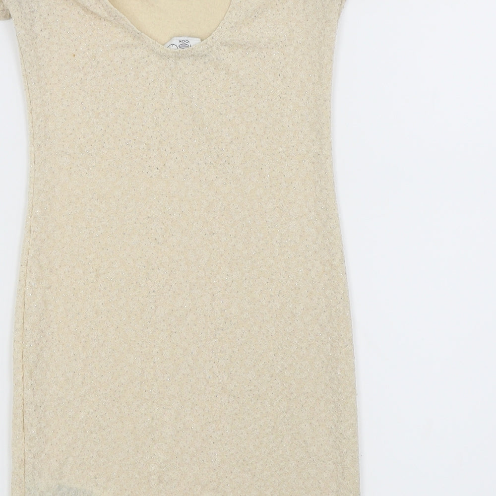 New Look Womens Beige   Pencil Dress  Size 14