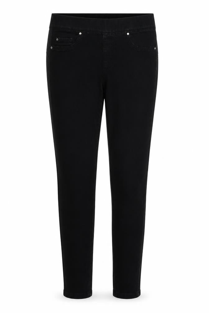 Front view of denim and co women’s black jegging leggings, size UK 10, 28-inch leg