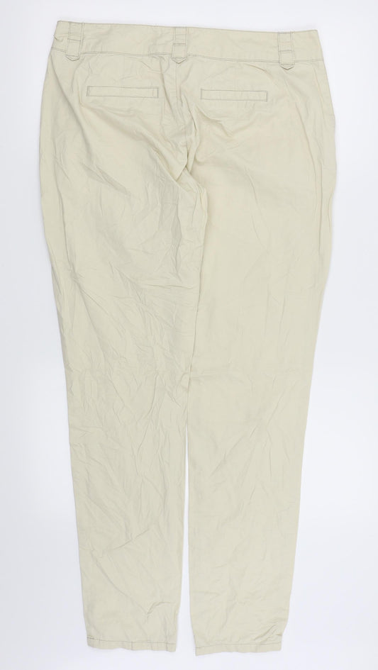 Veromoda Womens Beige   Chino Trousers Size 12 L29 in