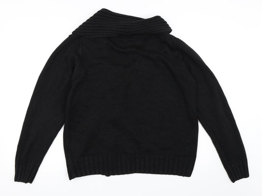 Hope N' Life Womens Black   Full Zip Jumper Size L