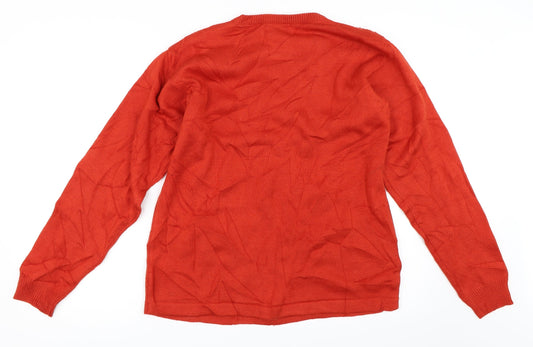 Akal Womens Red   Pullover Jumper Size M