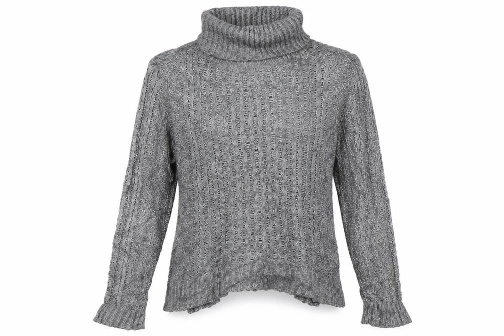 Front view of Paper Denim & Cloth women’s grey jumper, size M