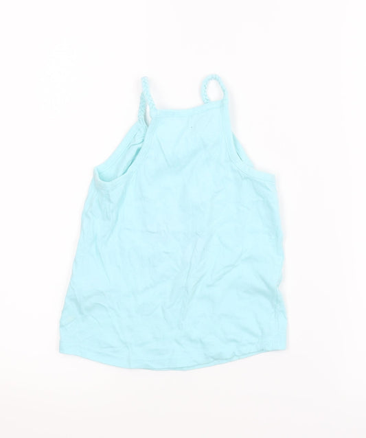 Primark Girls Blue   Camisole Blouse Size 5-6 Years  - Tropical