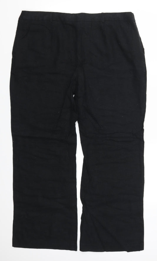 Preworn Womens Black   Trousers  Size 37 in L29 in