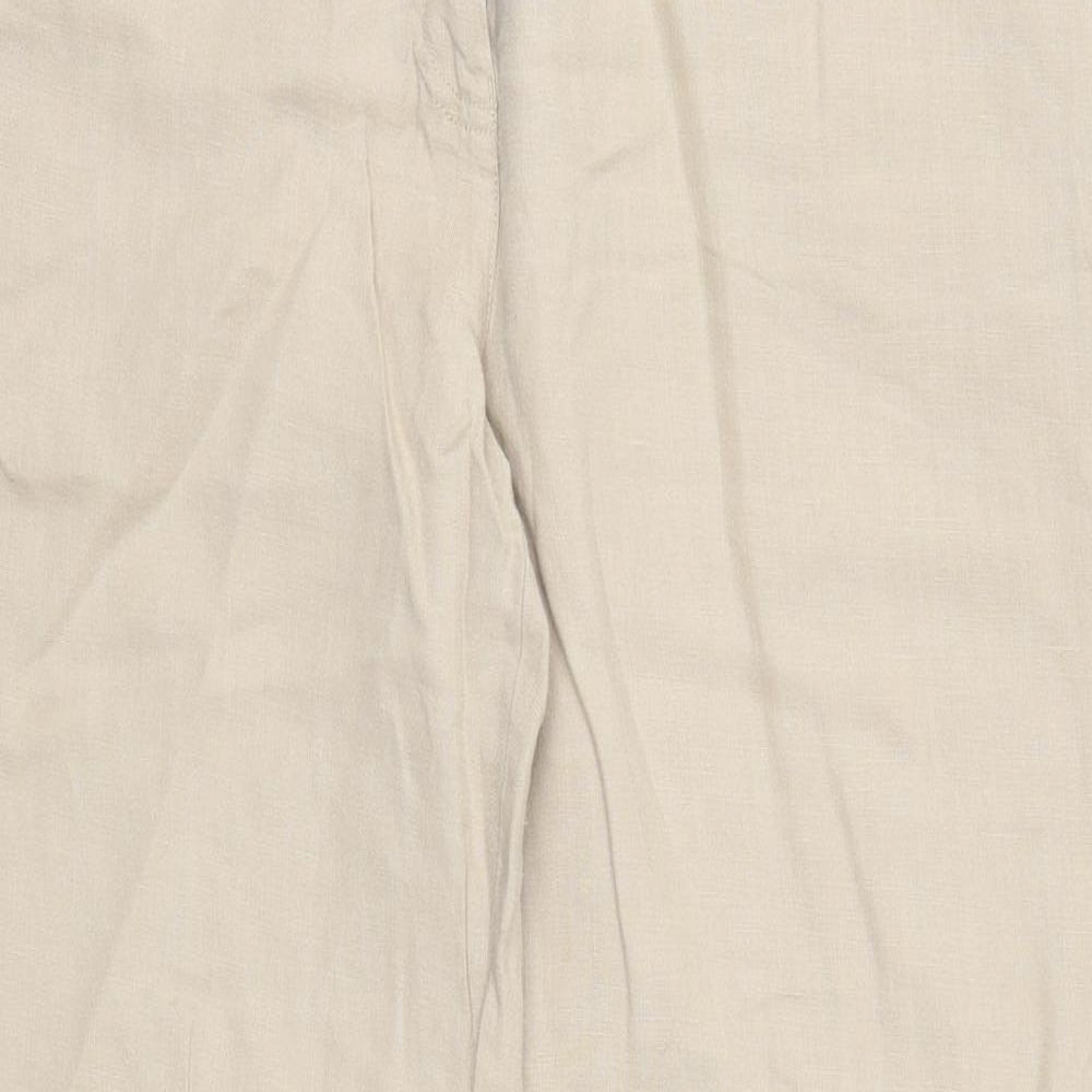 NEXT Womens Beige   Trousers  Size 14 L29.5 in