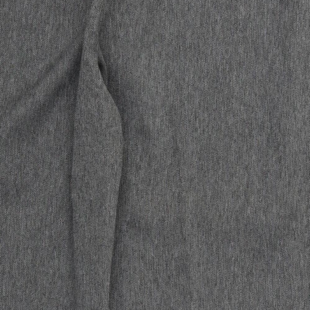 BHS Womens Grey Herringbone  Trousers  Size 20 L27.5 in