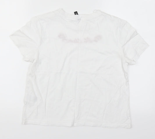 H&M Womens White   Basic T-Shirt Size S  - Oh Cherie