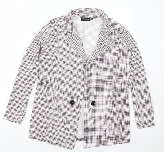 Pretty Little Thig Womens Red Houndstooth  Jacket  Size 8