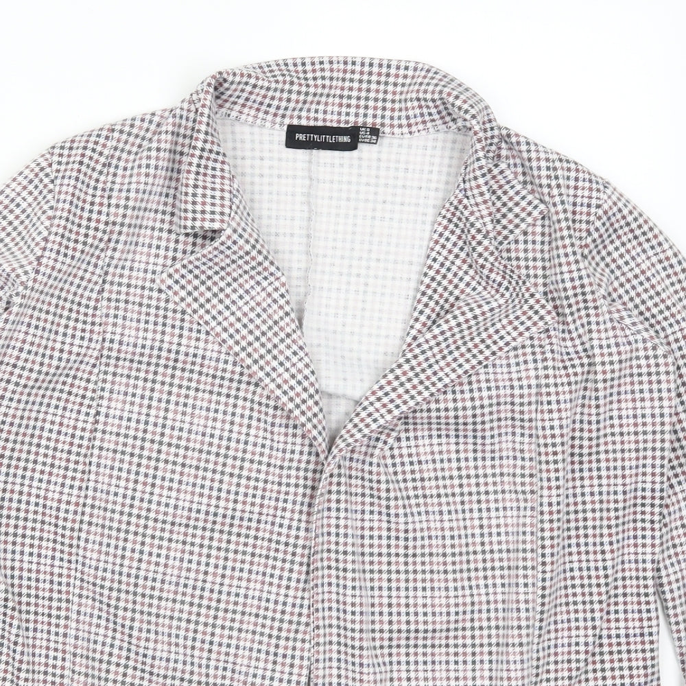 Pretty Little Thig Womens Red Houndstooth  Jacket  Size 8