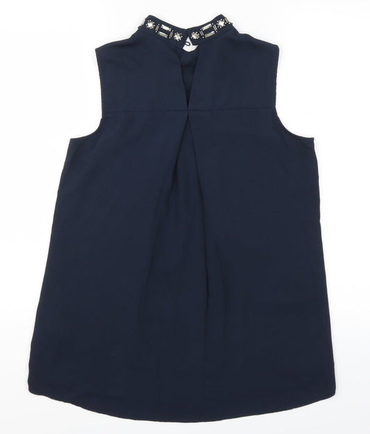 H&M Womens Blue   Basic Tank Size 8
