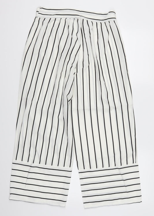 Preworn Womens White Striped  Trousers  Size 31 in L23 in